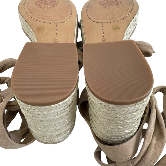 NWOT Vince Camuto Roreka Espadrille Platform Sandals in Tortilla Beige Size 9.5M - Picture 14 of 16